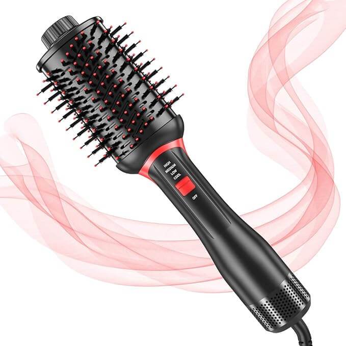 💨 5-in-1 Hot Air Brush – Dry, Style & Shine in One Step! - SHINE