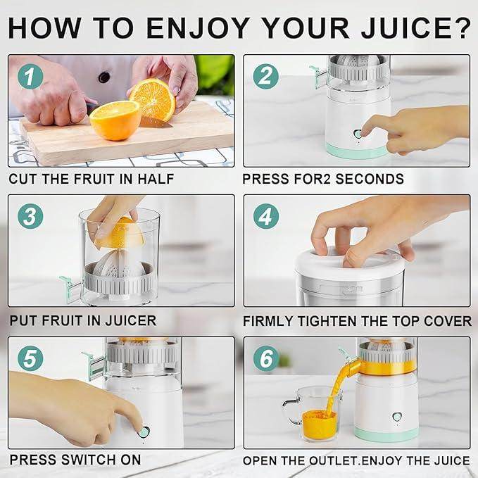 🍊 Electric Citrus Juicer – Fresh Juice Anywhere, Anytime! - SHINE