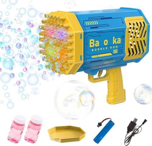 🫧 PAIE Bubble Gun – 69-Hole Bubble Blast Fun! 💙 - SHINE