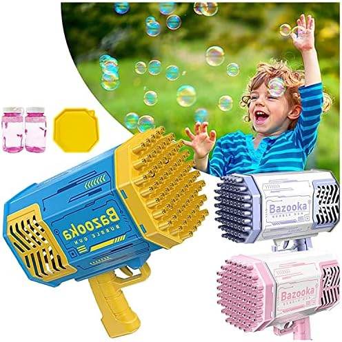 🫧 PAIE Bubble Gun – 69-Hole Bubble Blast Fun! 💙 - SHINE