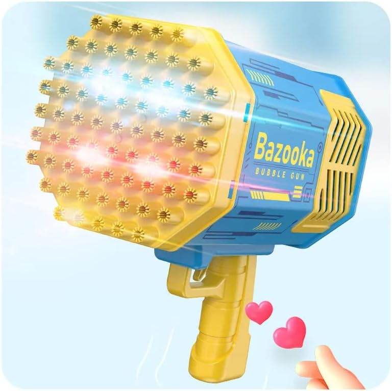 🫧 PAIE Bubble Gun – 69-Hole Bubble Blast Fun! 💙 - SHINE