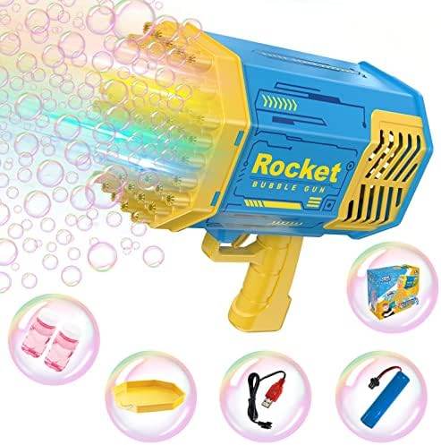 🫧 PAIE Bubble Gun – 69-Hole Bubble Blast Fun! 💙 - SHINE