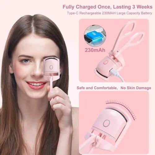 💖 Heated Eyelash Curler – Flawless Curls That Last All Day - SHINE