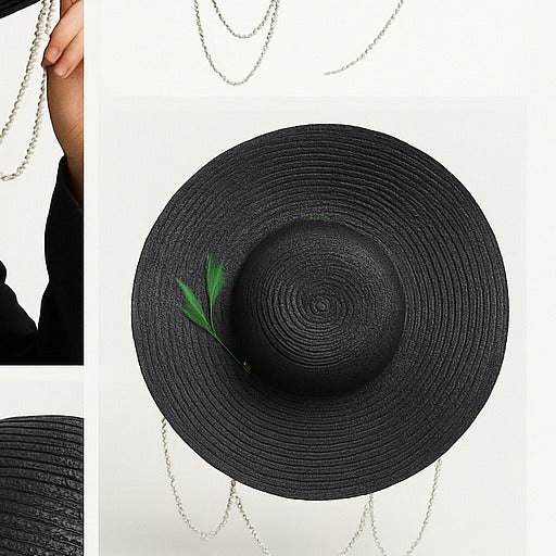 Pearl Chain Fashion Hat – Sophisticated. Stylish. Stunning