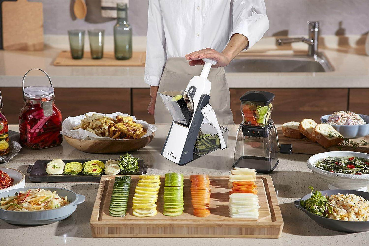 🥕 5-in-1 Vegetable Chopper – Slice, Dice &amp; Prep in Seconds! - SHINE