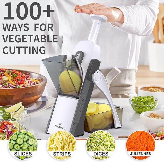 🥕 5-in-1 Vegetable Chopper – Slice, Dice &amp; Prep in Seconds! - SHINE