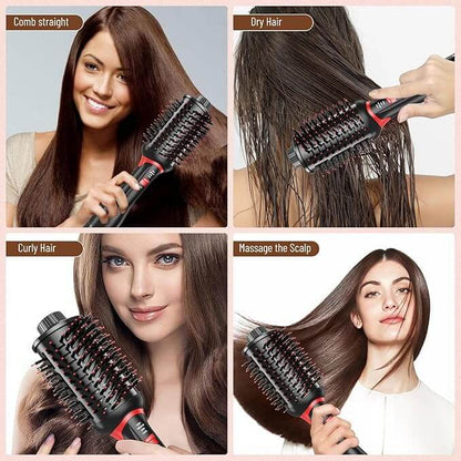 💨 5-in-1 Hot Air Brush – Dry, Style &amp; Shine in One Step! - SHINE