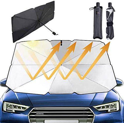 ☀️ Car Windshield Sun Shade Umbrella – Instant Heat Shield for Your Car! - SHINE