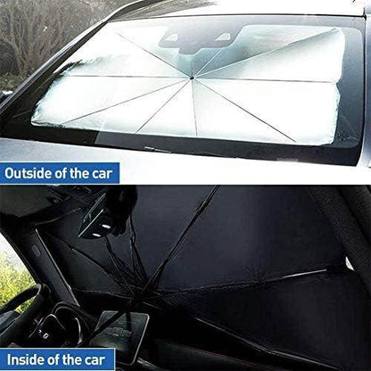 ☀️ Car Windshield Sun Shade Umbrella – Instant Heat Shield for Your Car! - SHINE