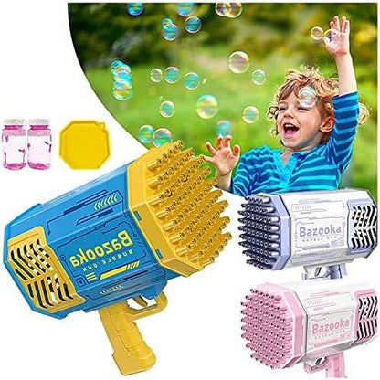 🫧 PAIE Bubble Gun – 69-Hole Bubble Blast Fun! 💙 - SHINE