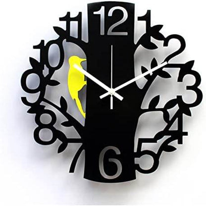🕒 Woodpecker Wall Clock – Timeless Style, Whisper-Quiet Comfort - SHINE