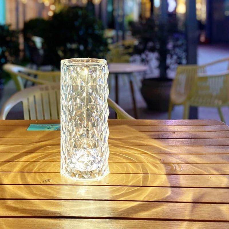 💎 Crystal Rose Diamond Lamp – Elegance That Glows - SHINE