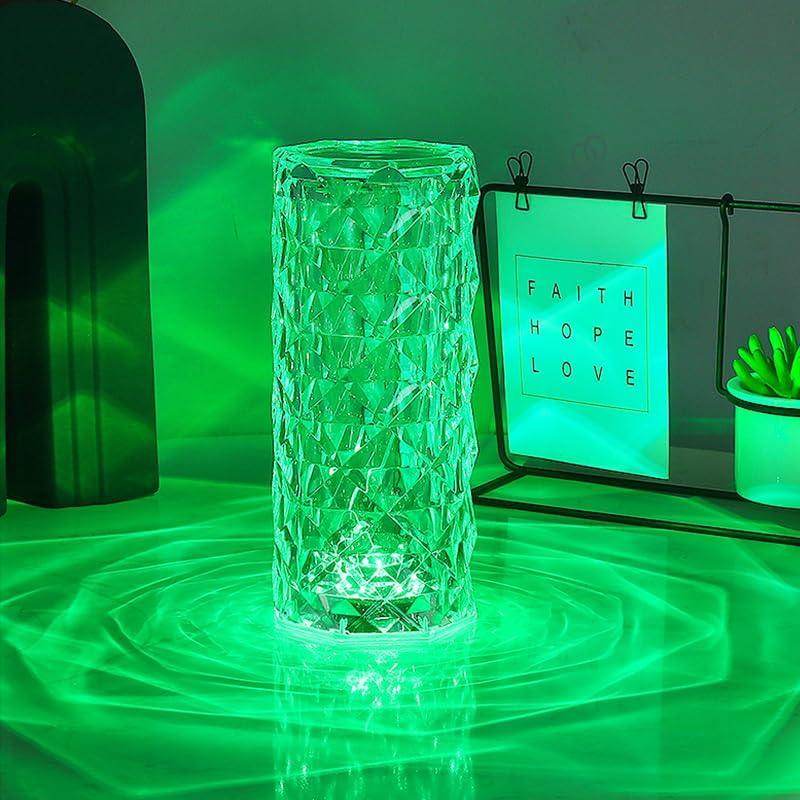💎 Crystal Rose Diamond Lamp – Elegance That Glows - SHINE