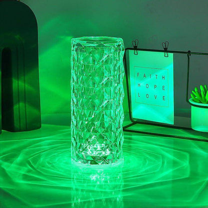💎 Crystal Rose Diamond Lamp – Elegance That Glows - SHINE