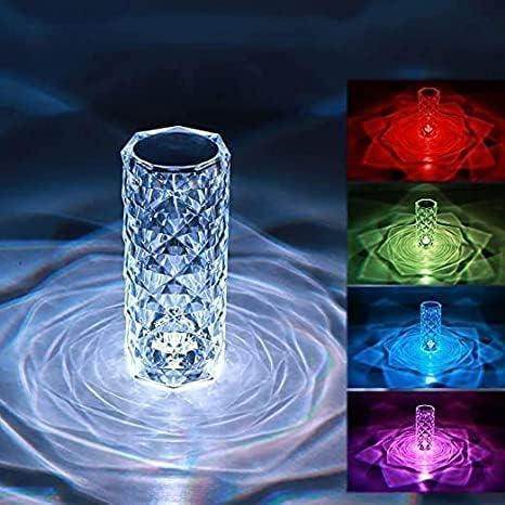 💎 Crystal Rose Diamond Lamp – Elegance That Glows - SHINE