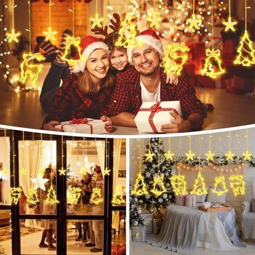 : 🎄 Christmas Curtain Lights – Light Up the Magic of the Season - SHINE