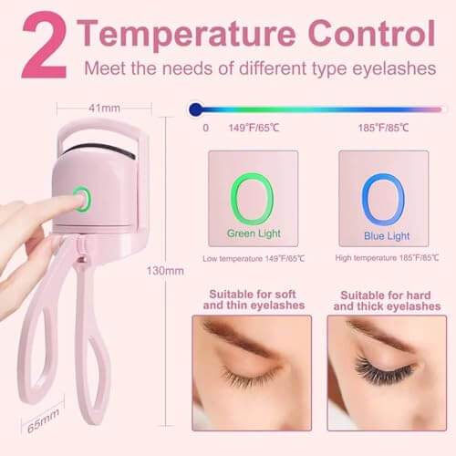 💖 Heated Eyelash Curler – Flawless Curls That Last All Day - SHINE