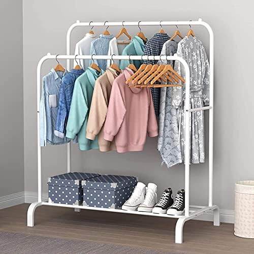 👗 Double Rod Garment Rack – Stylish, Sturdy &amp; Space-Saving - SHINE