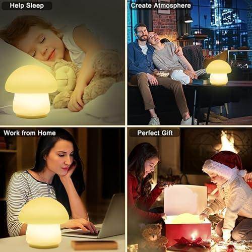 🍄 Rechargeable Mushroom Night Light – A Magical Glow for Sweet Dreams - SHINE