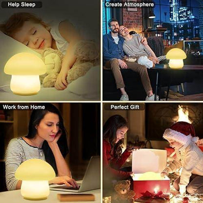 🍄 Rechargeable Mushroom Night Light – A Magical Glow for Sweet Dreams - SHINE