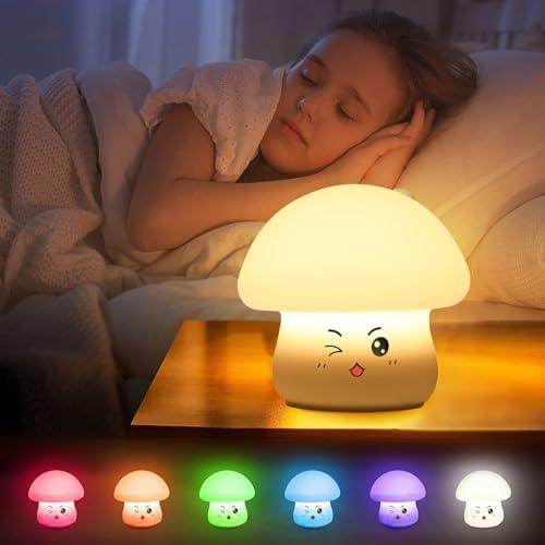 🍄 Rechargeable Mushroom Night Light – A Magical Glow for Sweet Dreams - SHINE