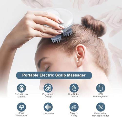 💆‍♂️ Electric Scalp Massager – Total Relaxation at Your Fingertips - SHINE