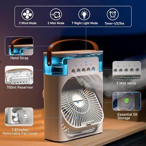 ❄️ 3-in-1 Humidifier Cooling Fan – Chill, Refresh, and Breathe Easy! - SHINE