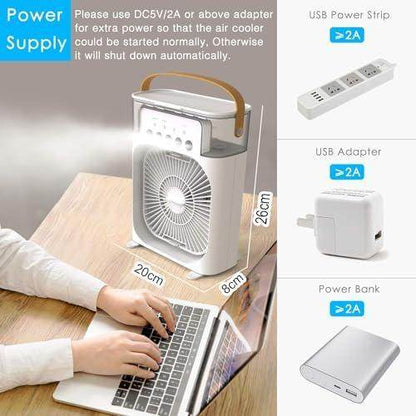❄️ 3-in-1 Humidifier Cooling Fan – Chill, Refresh, and Breathe Easy! - SHINE