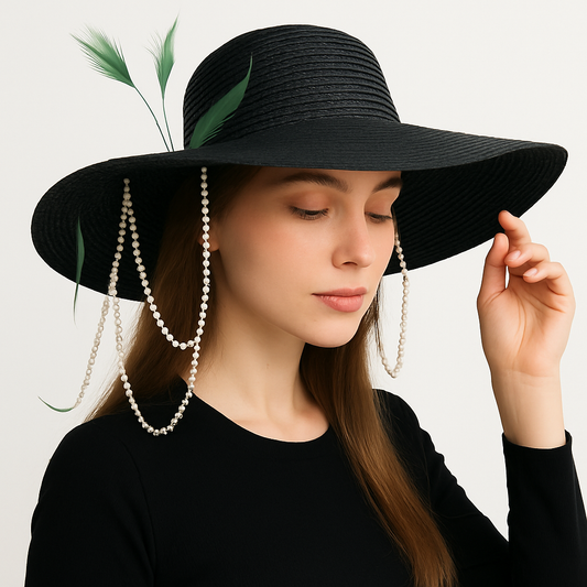 Pearl Chain Fashion Hat – Sophisticated. Stylish. Stunning