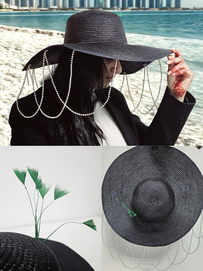 Pearl Chain Fashion Hat – Sophisticated. Stylish. Stunning